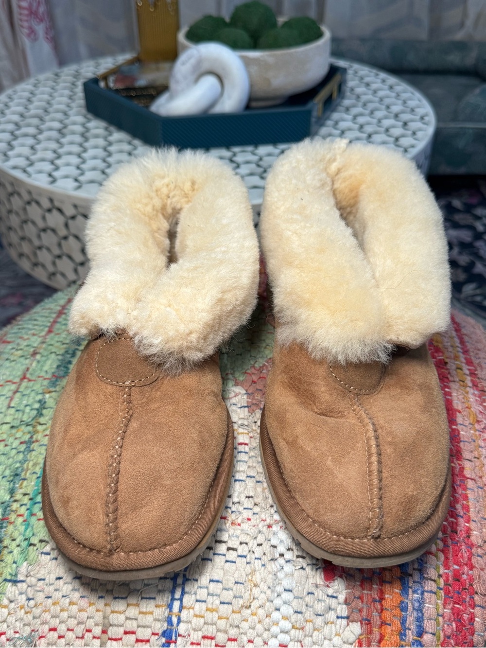 NEW 🧸🐑Emu Australia Albany Chestnut Sheepskin Shearling-Lined Mules Slippers 🐑🧸 - Picture 4 of 9